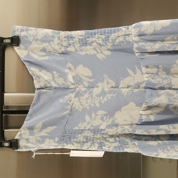 💕REFORMATION💕 Eleni Dress ~ Aliso Blue Floral Print 10 NWT - Picture 12 of 16